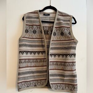 Brown Knit Vest